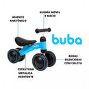 Bicicleta De Equilíbrio 4 Rodas Buba Infantil Sem Pedal