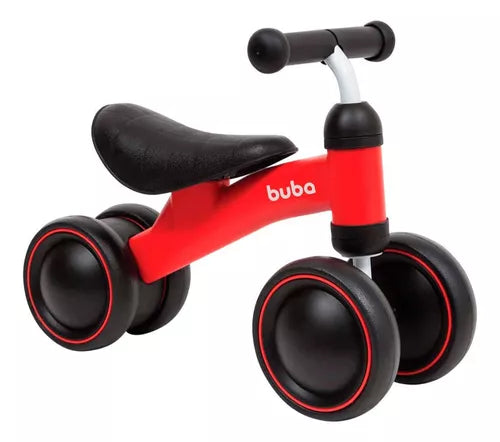 Bicicleta De Equilíbrio 4 Rodas Buba Infantil Sem Pedal