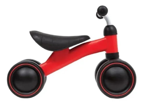 Bicicleta De Equilíbrio 4 Rodas Buba Infantil Sem Pedal