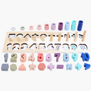 Tabuleiro numérico e Formas Geométricas em Madeira