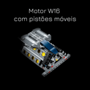 Bugatti Chiron Azul (3599 peças)